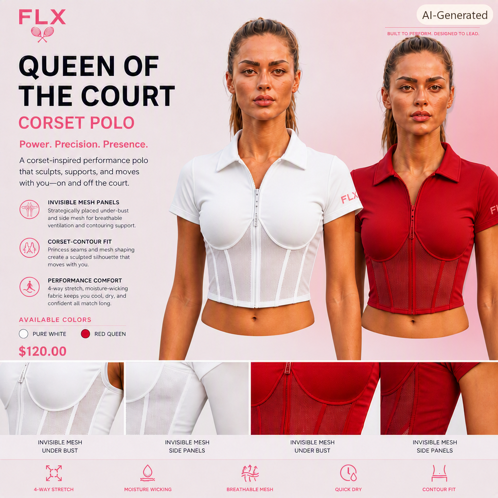 The Queen of the Court Corset Polo Tops