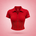 The Queen of the Court Corset Polo Tops